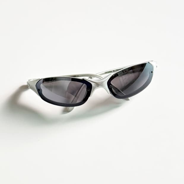 90s LEON 실버 랩어라운드 무테 스퀘어 빈티지 선글라스