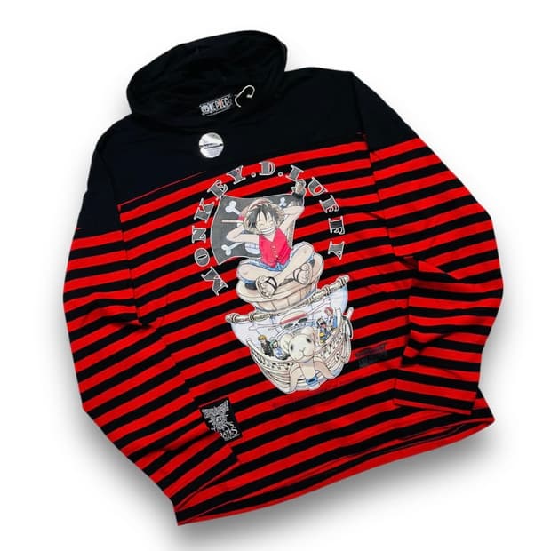 펑크 원피스 해적단 2007s 빈티지 데드스탁 후디 