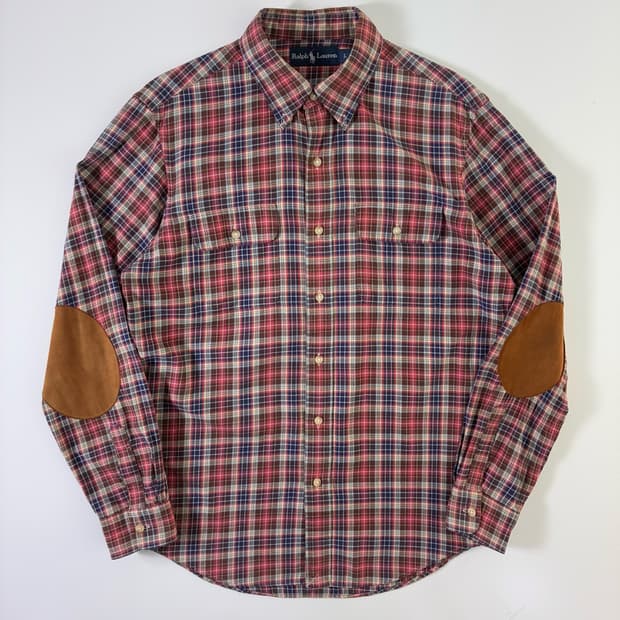 Polo  폴로 랄프로렌 엘보패치 포켓 체크셔츠