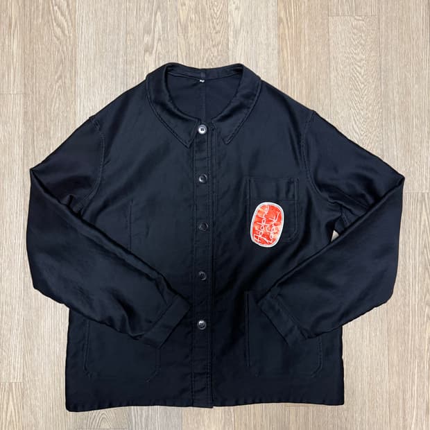 60s 몰스킨 프렌치 워크자켓 블랙