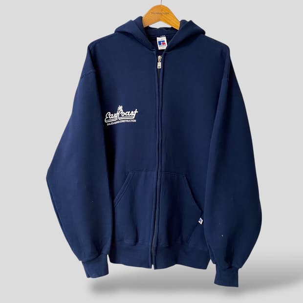 (L)빈티지 러셀 스웨트 후드집업