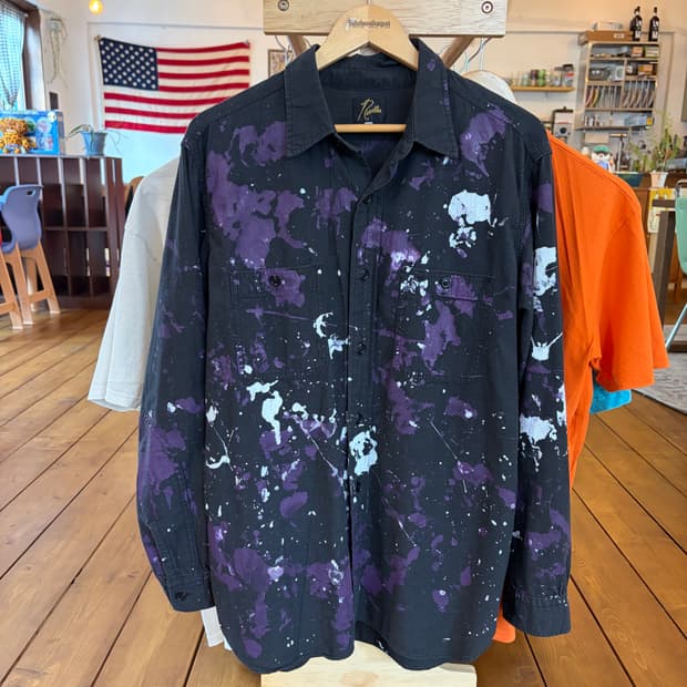 니들스 페인트 워크셔츠 / L