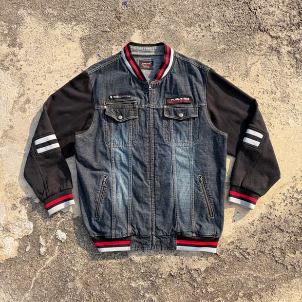 00s FUBU 후부 빈티지 올드스쿨 데님자켓 XL