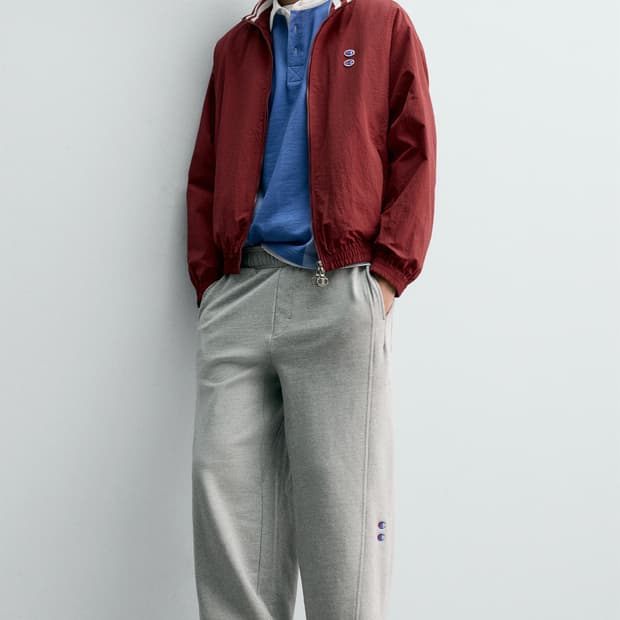 [L-XL] 자라 X 챔피온 와이드 핏 조거 팬츠 그레이(✨새상품)