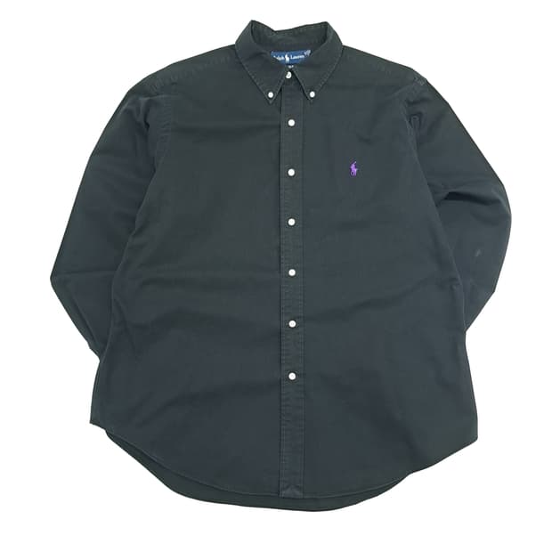 Co997 XL 폴로 랄프로렌 블랙 긴팔 셔츠 남방