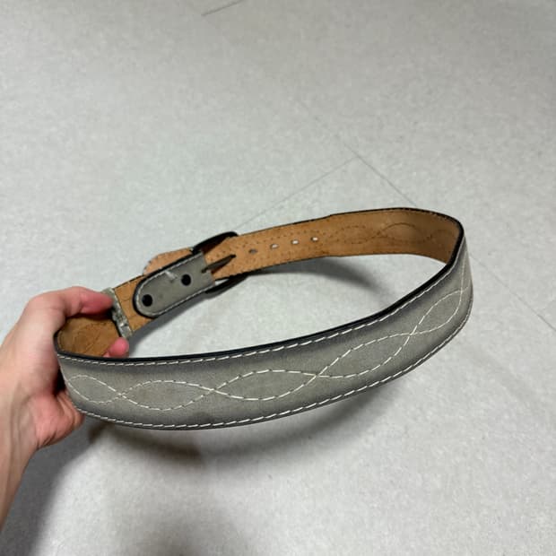 made in use 빈티지 스웨이드 벨트 32~36인치