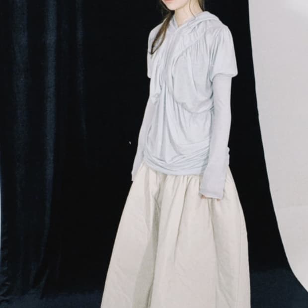 샵페어리 faeire crossing band drape hoodie 