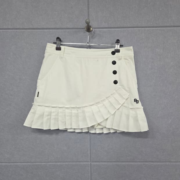 PEARLY GATES 파리게이츠 화이트 프릴 큐롯 스커트