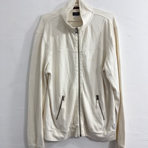 armani jeans cotton zipup