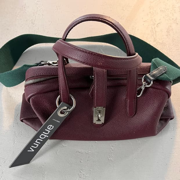 분크 토크 토트백 스몰 버건디 새상품급