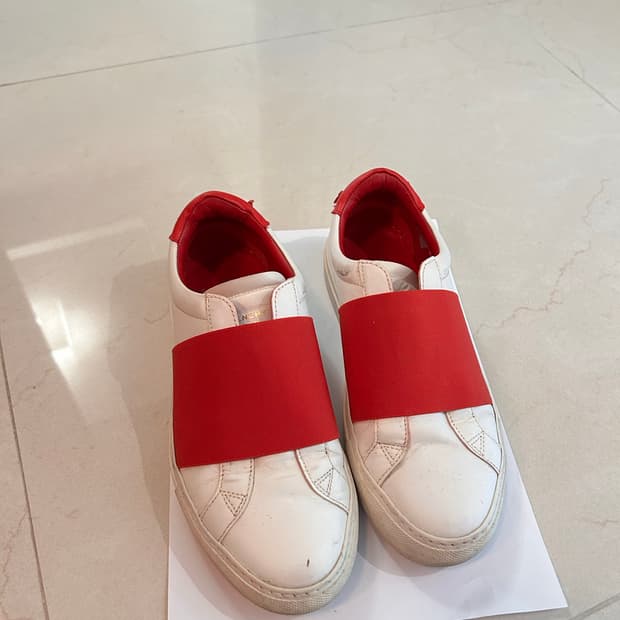 지방시 레더 밴딩 스니커즈 운동화