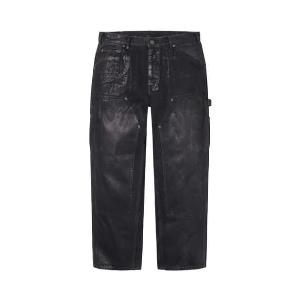 슈프림 x 메종 마르지엘라 더블니 페인터 팬츠 블랙 34