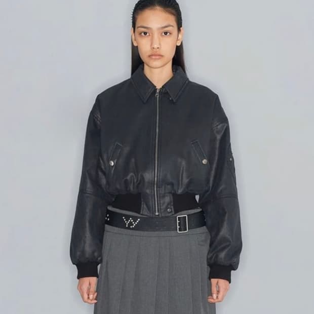 Open yy 크롭 봄버자켓 s