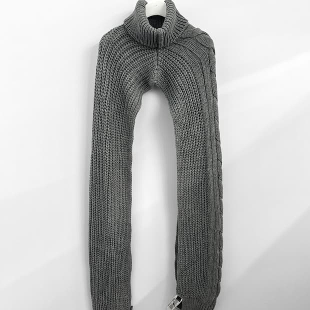 (Rare) 디젤 니트 터틀넥 볼레로 스타일 머플러