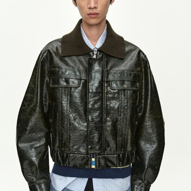 앤더슨벨 봄버 레더 자켓 L (새상품)