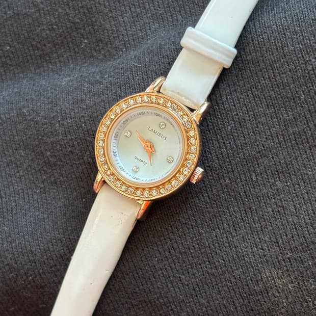 vintage lamirus quartz leather watch 