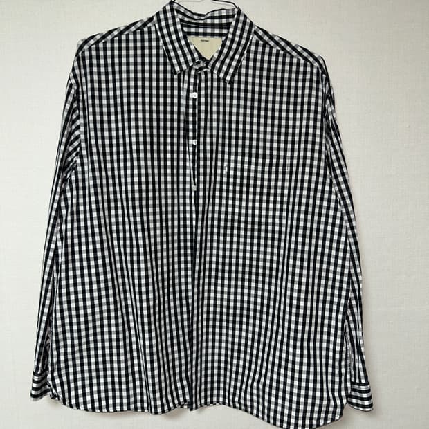 포터리 깅엄체크 블랙 2 size