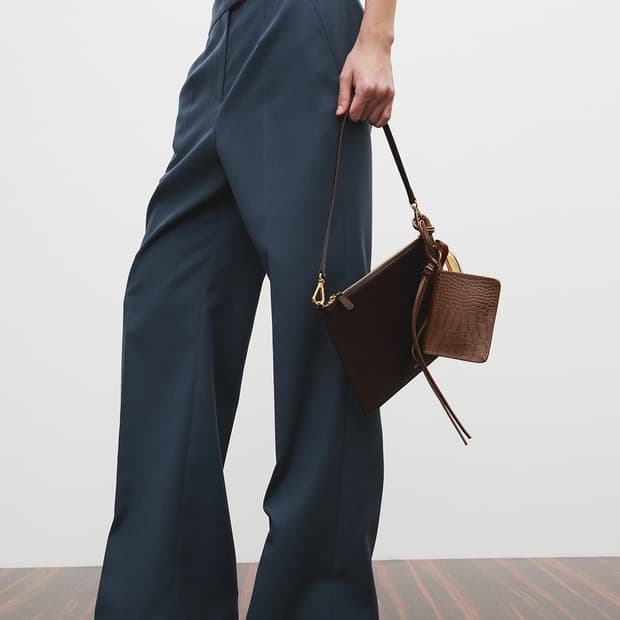 Recto 렉토 25ss 프렌치 플레어핏 팬츠 블루