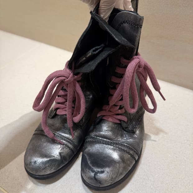 스티븐매든 실버 워커 부츠 240 앵클부츠 구두 디젤 슈슈통 랄프로렌