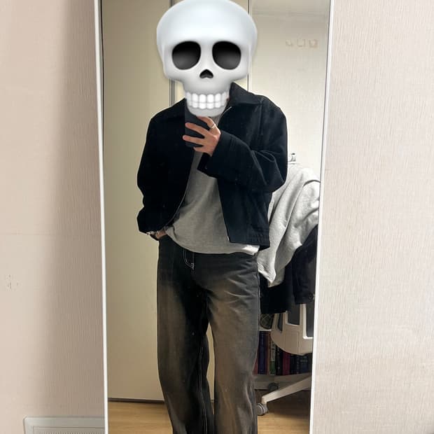 Beslow 해링턴 자켓 블랙 m