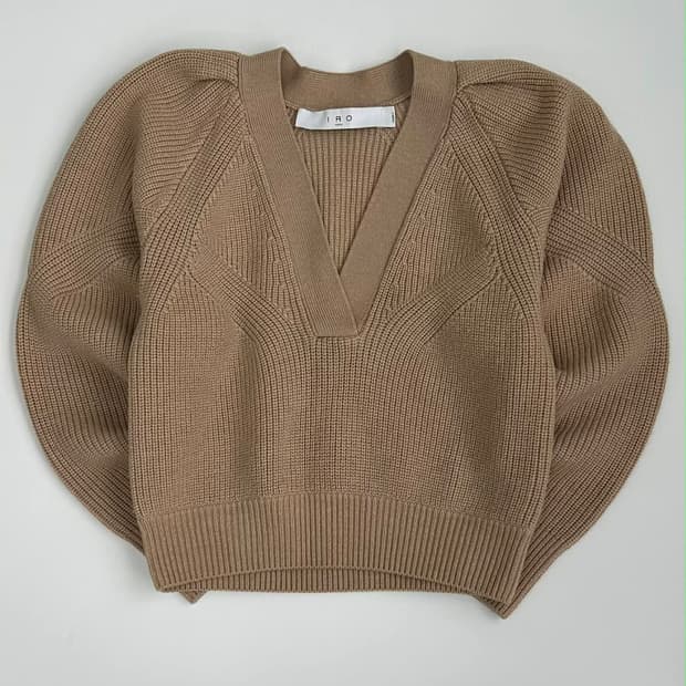 [XS]IRO 이로 22ss 신형 오디나 메리노 울 브이넥 니트