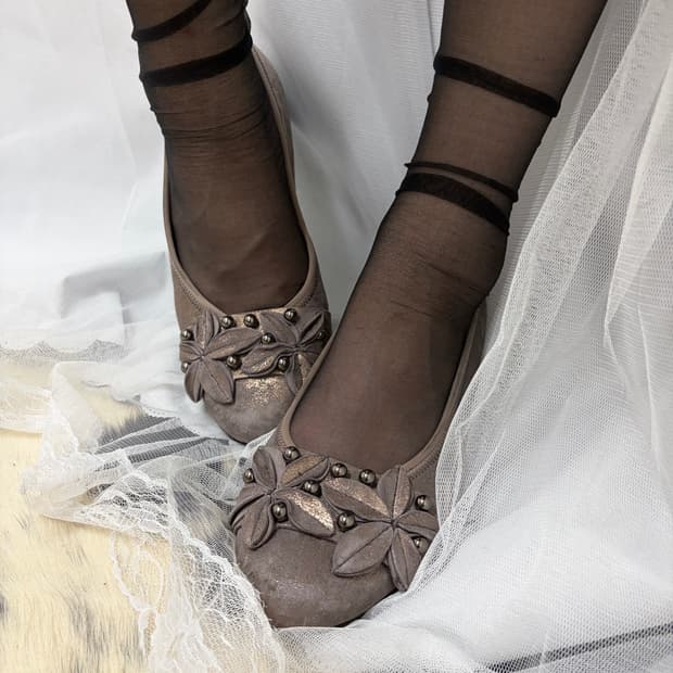 [Vintage] Antique Flower Shoes