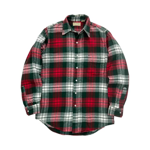 90's 엘엘빈 플란넬 체크 셔츠