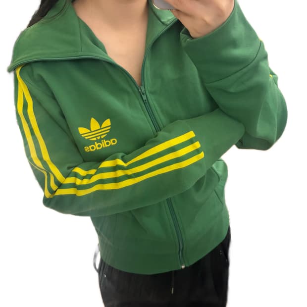 💚아디다스 유로파 올드스쿨 그린 옐로우 트랙탑 져지💚