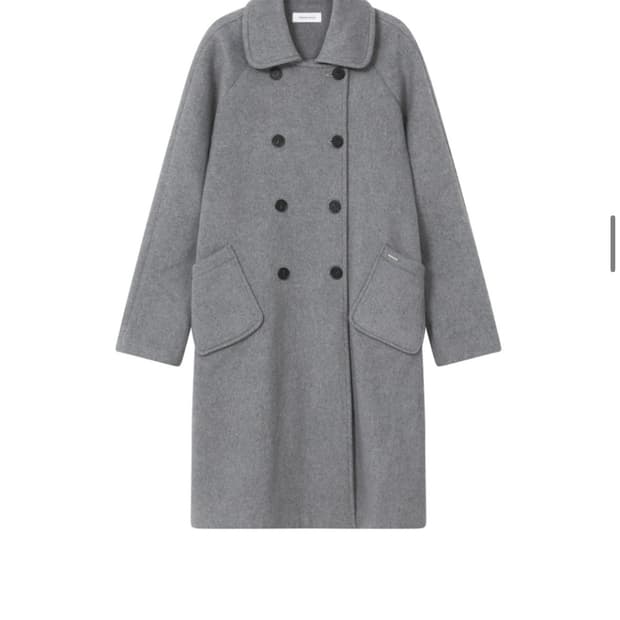 미세키서울 더블 버튼 롱코트