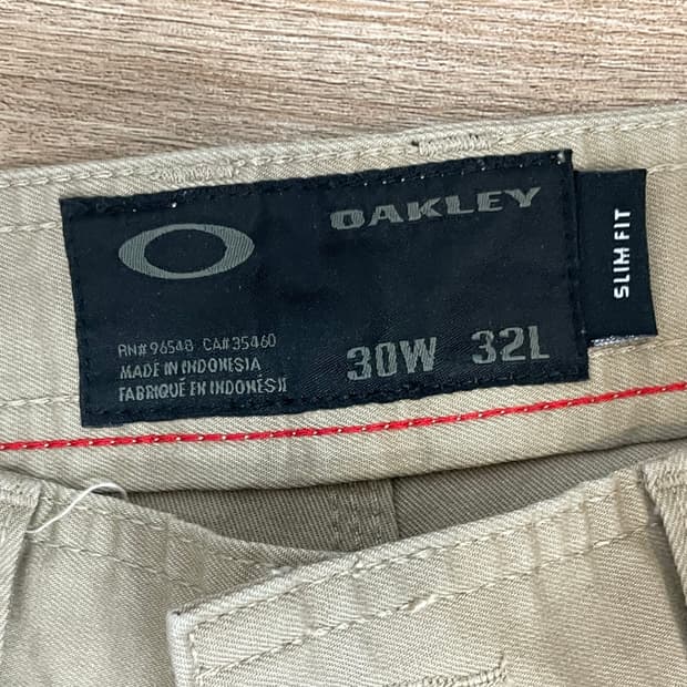 Oakely 오클리 슬림핏 베이지 코튼팬츠 30W