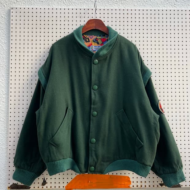 90s MISSONI SPORT WOOL BOMBER 미쏘니스포츠울봄버