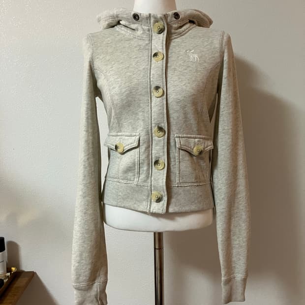 아베크롬비 버튼업 후드 집업 y2k 홀리스터 아메리칸이글