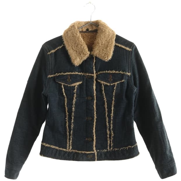 퍼 데님자켓 청자켓 퍼자켓 y2k 와투케 펑크 punk