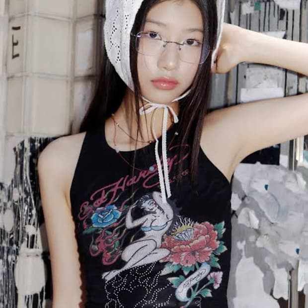 스컬프터 에드하디 콜라보 나시 슬리브리스 Xs