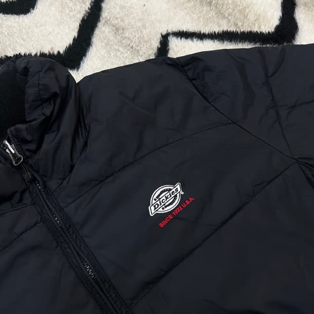 [M]디키즈 경량 패딩 자켓/블랙