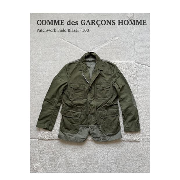 꼼데가르송 옴므 패치워크 필드 자켓 (100)