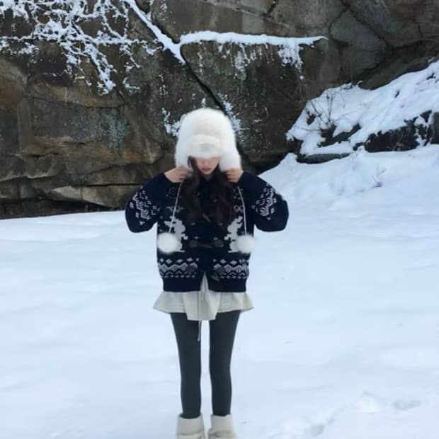 (택있는 새상품) 썸웨어버터 코위찬가디건 네이비