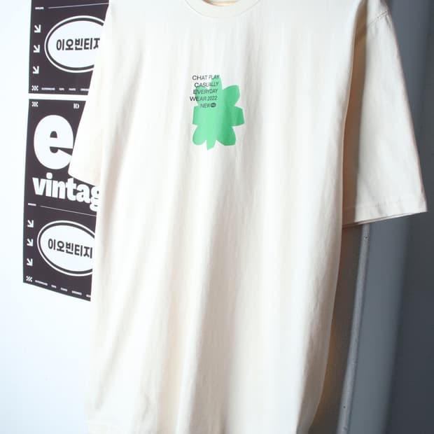 (M-XL) 엠엠엘지 반팔 티셔츠 그래픽 아이보리 올드스쿨-H32865