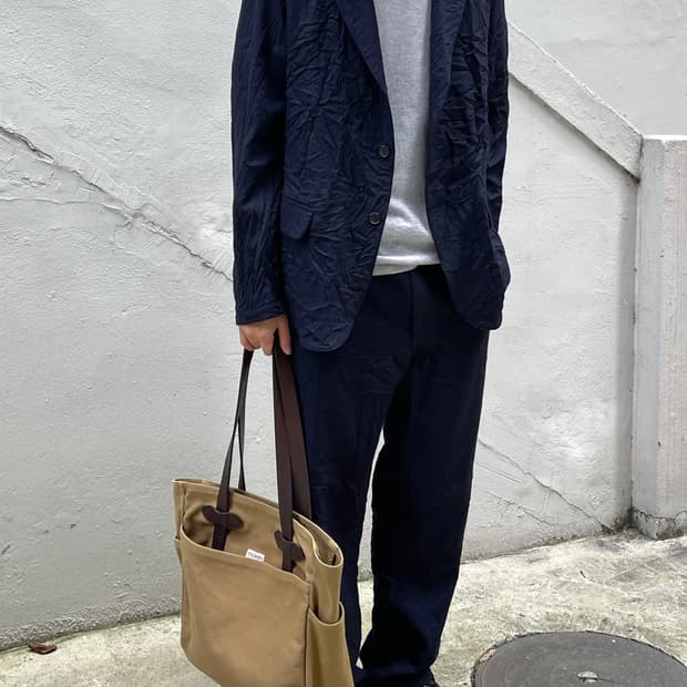 아워레가시 14aw 크링클 울 셋업