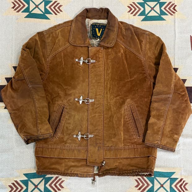 90s 스웨이드 파이어맨 자켓 / suede fireman jacket