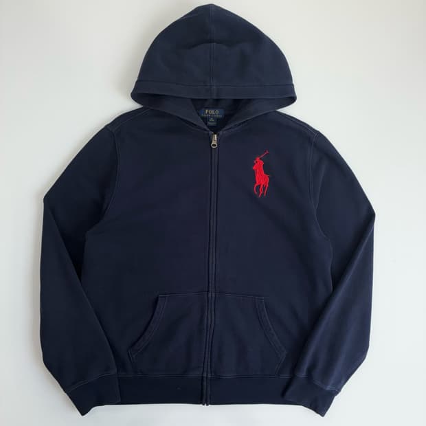 Polo  폴로 랄프로렌 빅포니 네이비 후드집업 