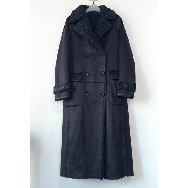 어반코드 리버시블 시어링 롱 코트