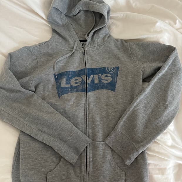 빈티지 리바이스 회색 후드집업