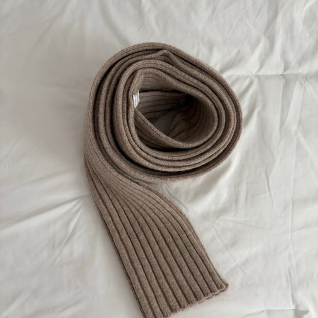 beige muffler 베이지 머플러