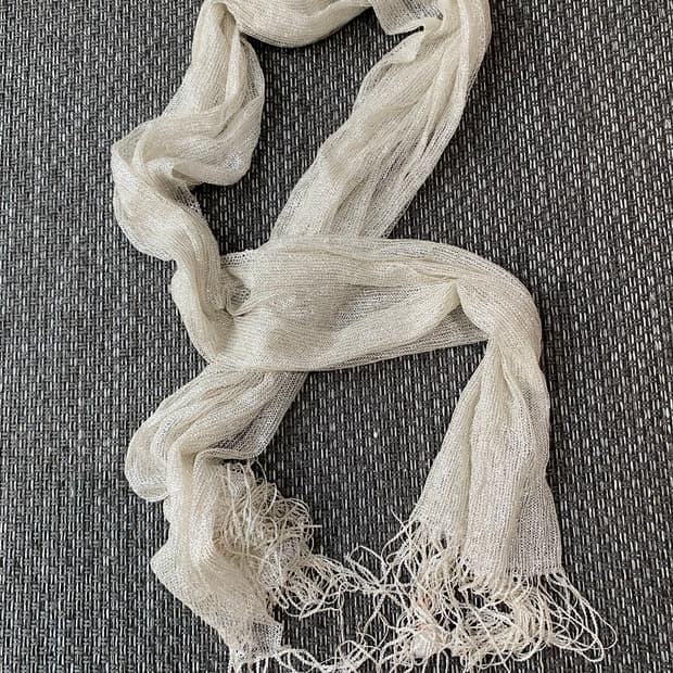 Glitter Silver Scarf