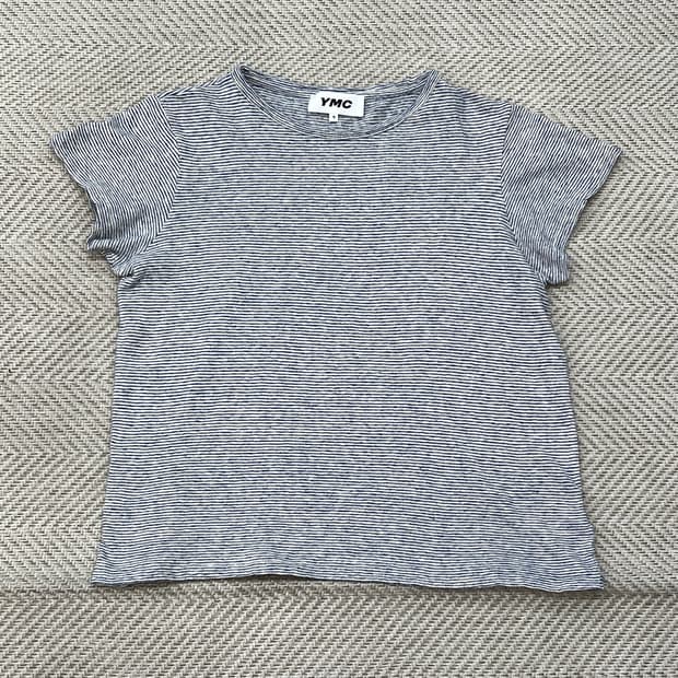 YMC 스트라이프 반팔티 r3485