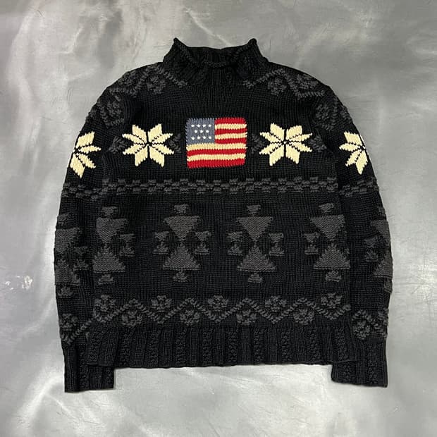  폴로 랄프로렌 성조기 패턴 니트 y15782