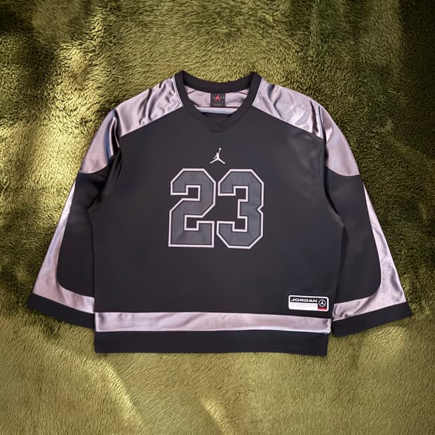 [L] 조던 브루클린 컬리지에이트 하키 저지 블랙