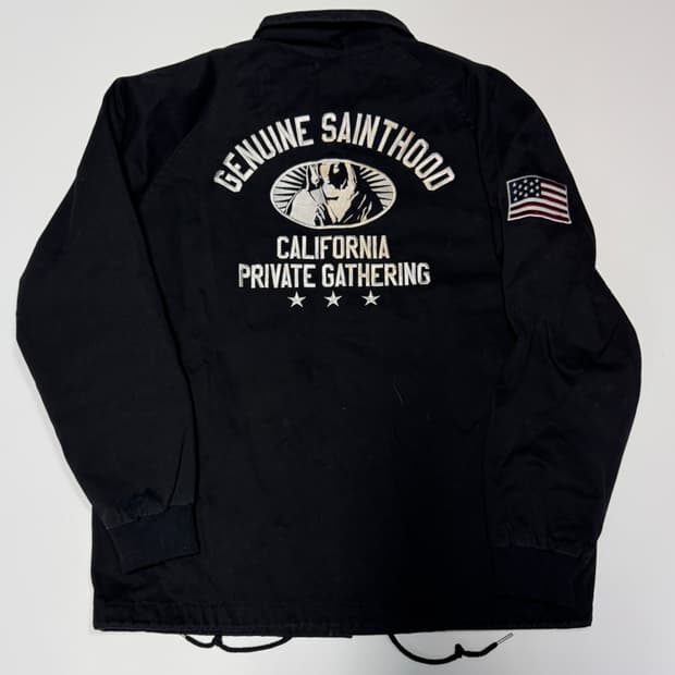 세인트페인 성조기 뒷 프린팅 코치 자켓 L