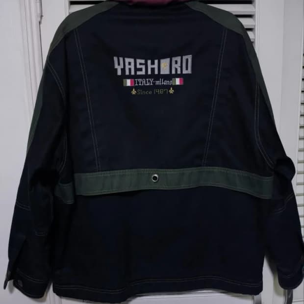 L 야시로 이태리 밀라노 레트로 y2k 집업